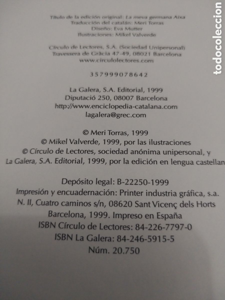 Libros de segunda mano: MI HERMANA AIXA a&ntilde;o 1999 - Foto 2
