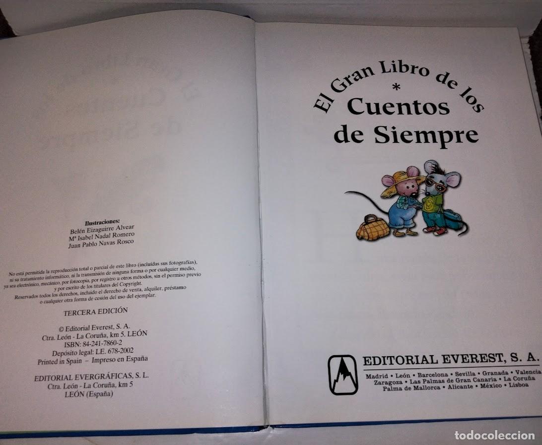 Libros de segunda mano: El Gran Libro de los Cuentos de Siempre - Everest 3&ordf; edici&oacute;n 2002 - Foto 9