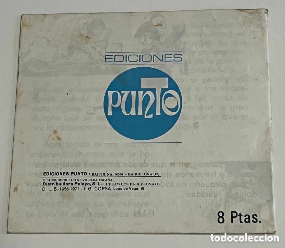 Libros de segunda mano: CUENTO: PULGARCITO- EDICIONES PUNTO - A&Ntilde;O 1971 - Foto 3