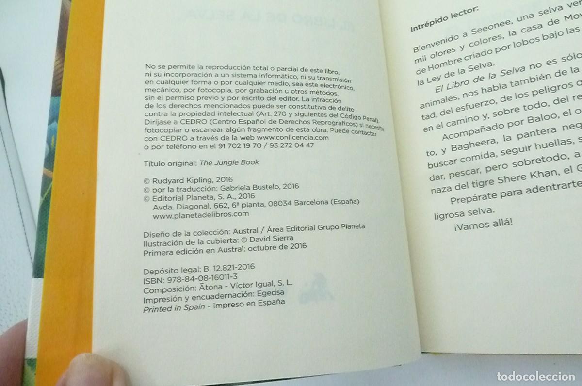 Libros de segunda mano: El libro de la Selva. Rudyard Kipling. Austral - Foto 4
