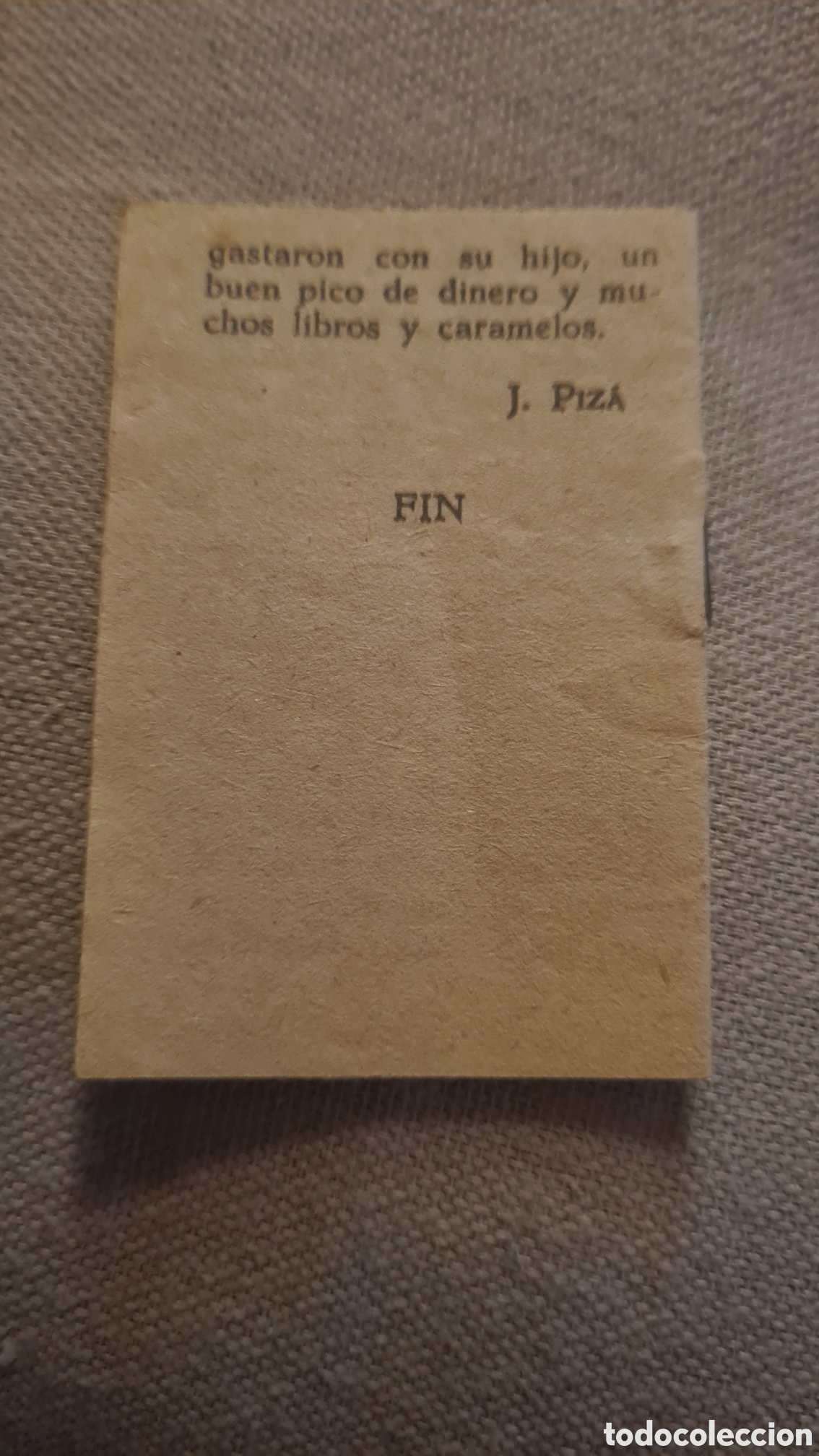Libros de segunda mano: Mini cuento antiguo de J.PIZA - Foto 2