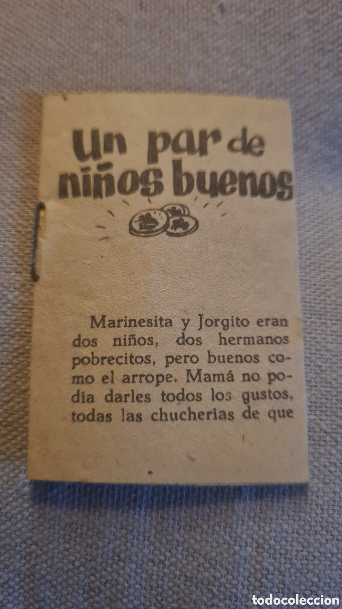 Libros de segunda mano: Mini cuento antiguo de J.PIZA - Foto 4