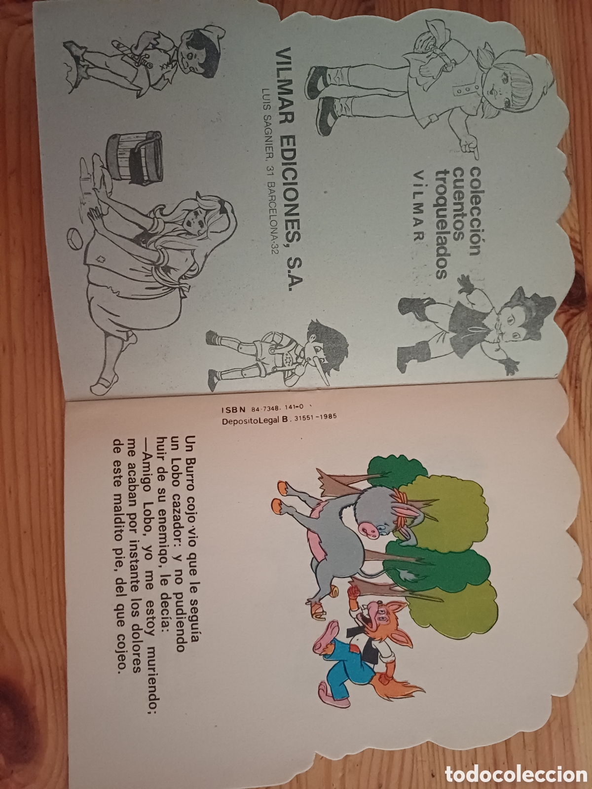 Libros de segunda mano: El asno y el lobo Vilmar 1985 - Foto 2