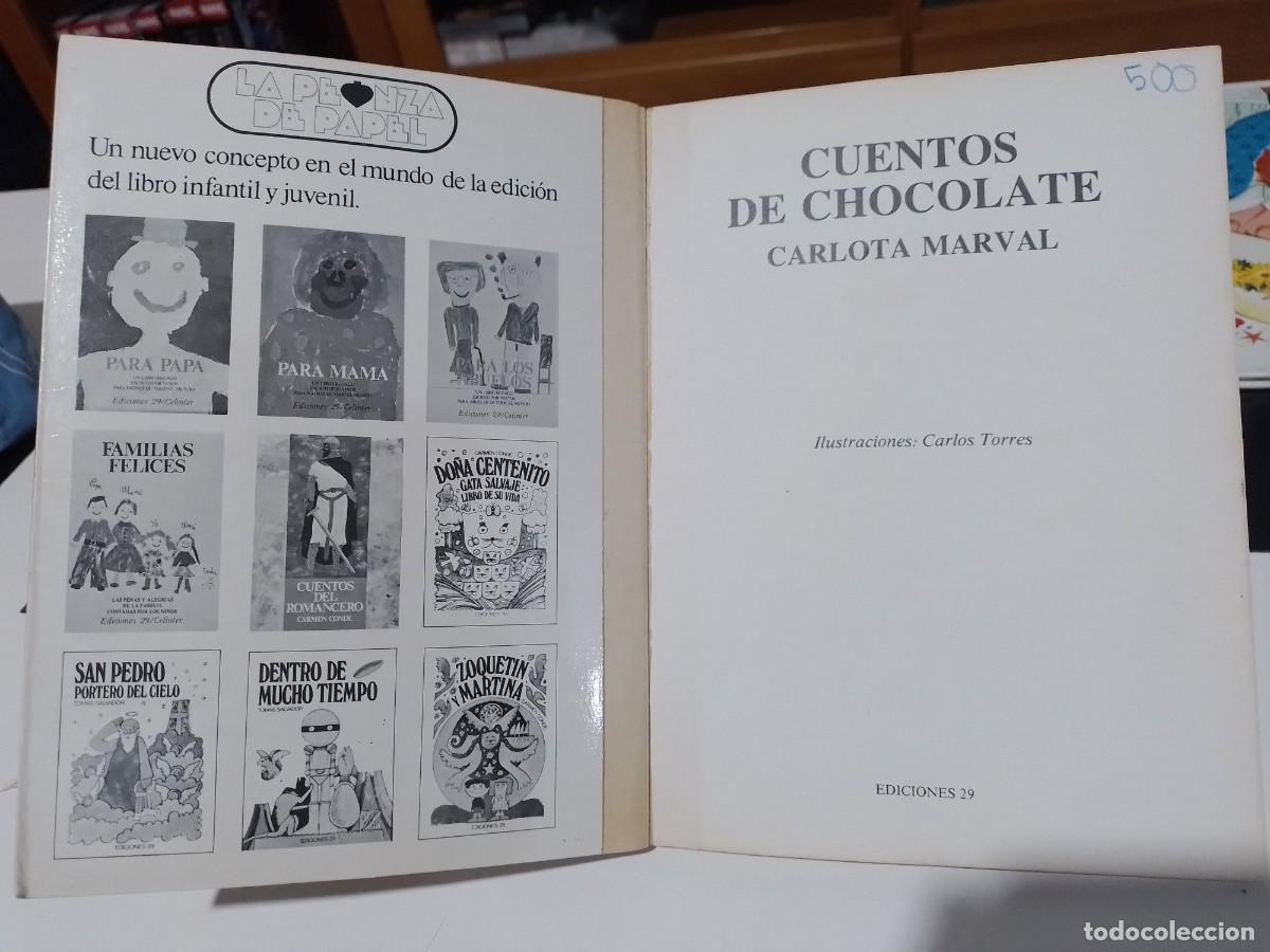 Libros de segunda mano: Cuentos de Chocolate - Carlota Marval - Foto 4