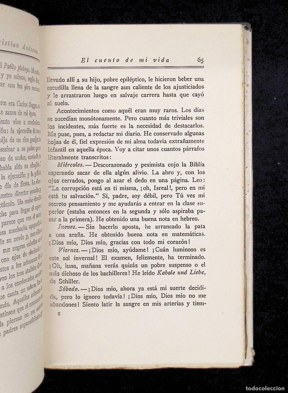 Libros de segunda mano: EL CUENTO DE MI VIDA. - ANDERSEN, H. C. - Foto 4