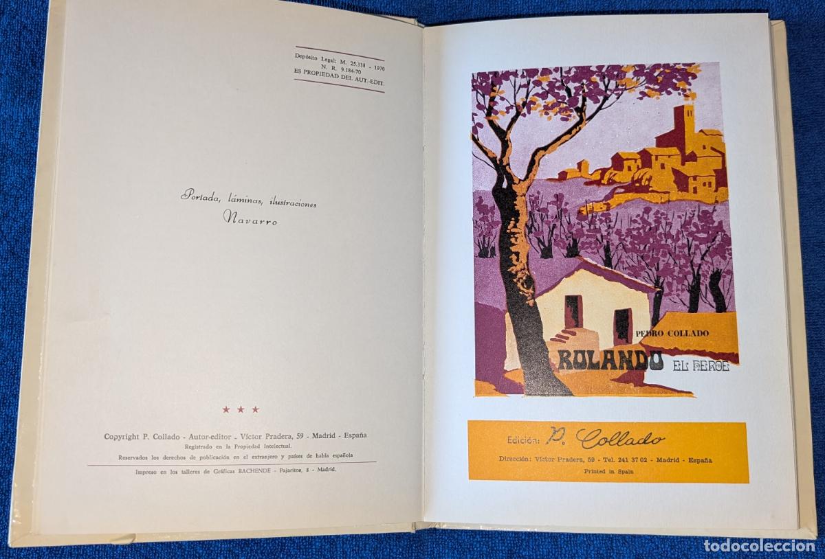 Libros de segunda mano: Rolando el H&eacute;roe - Pedro Collado (1970) - Foto 2