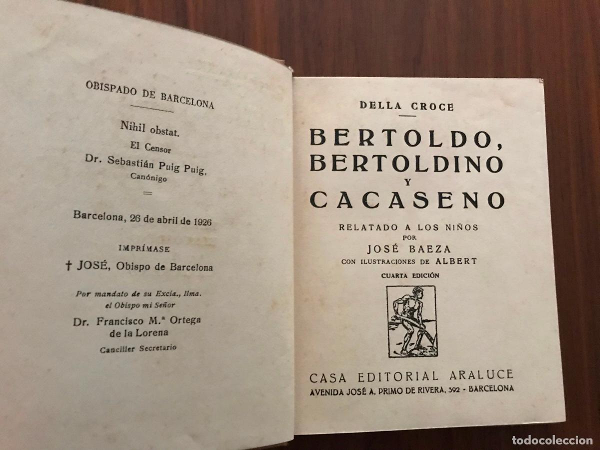 Libros de segunda mano: CUENTO BERTOLDO , BERTOLDINO Y CACASENO, EDITORIAL ARALUCE - Foto 2