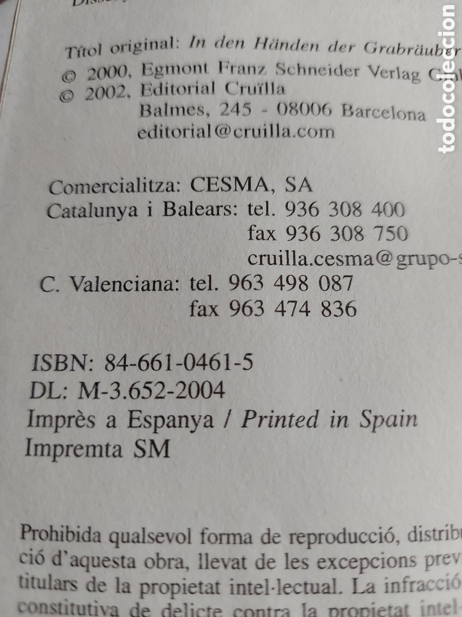 Libros de segunda mano: EL LLADRE DE TOMBES a&ntilde;o 2004 - Foto 2