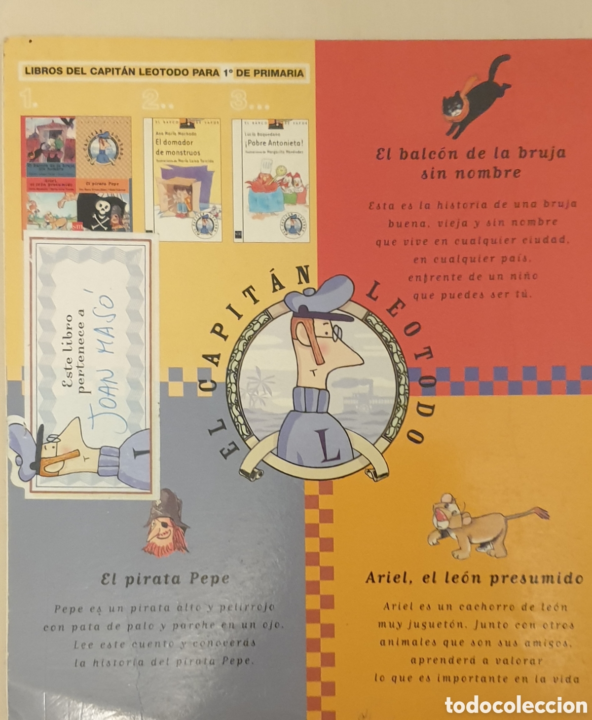 Libros de segunda mano: LIBROS DEL CAPIT&Aacute;N LEOTODO PARA 1&deg;PRIMARIA - Foto 2