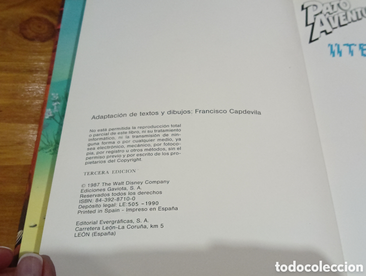 Libros de segunda mano: Terremoto. Pato Aventuras. - Foto 3