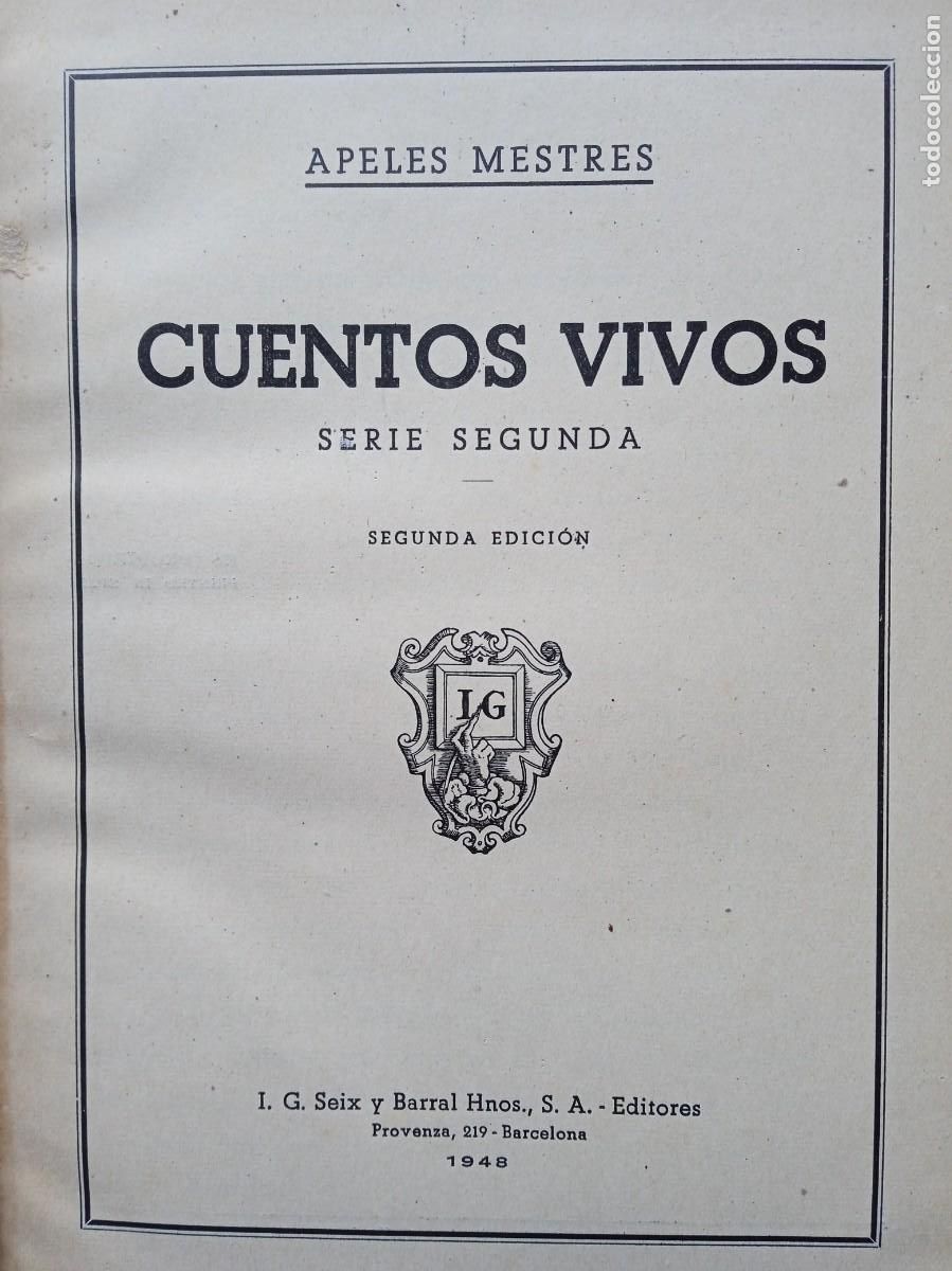 Libros de segunda mano: Cuentos vivos Mestres 1948 - Foto 4