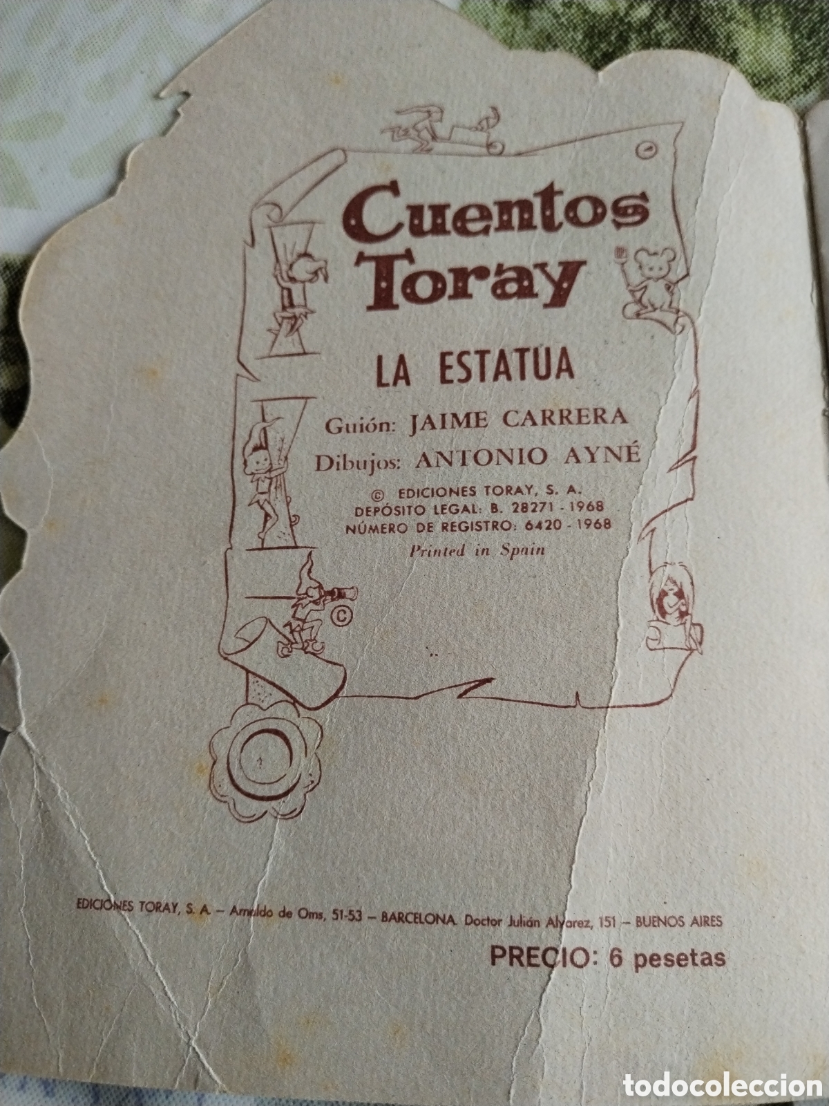 Libros de segunda mano: Cuento ediciones Toray La estatua 1968 Troquelado - Foto 4