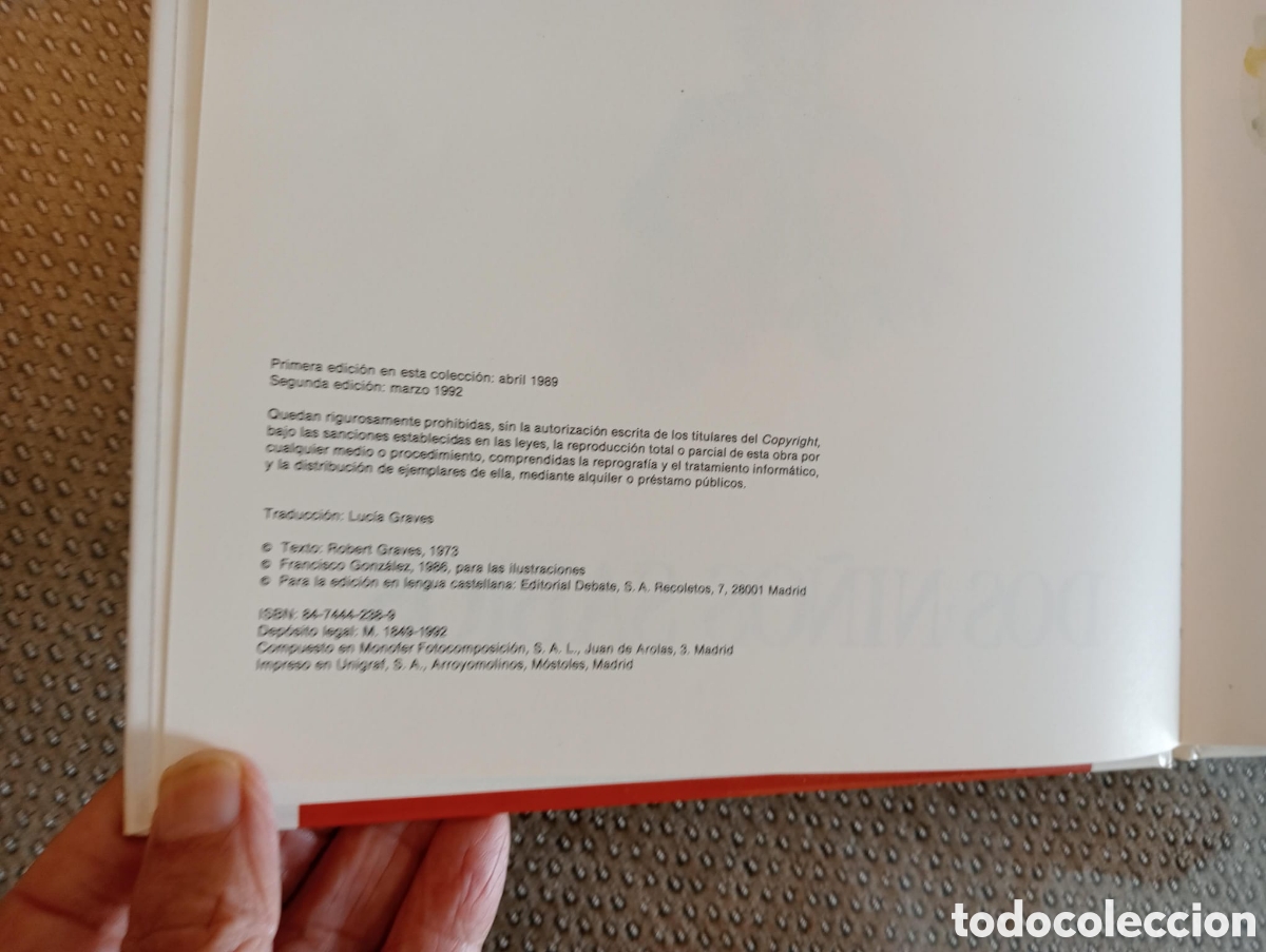 Libros de segunda mano: Dos Ni&ntilde;os Sabios / Robert Graves - Foto 3