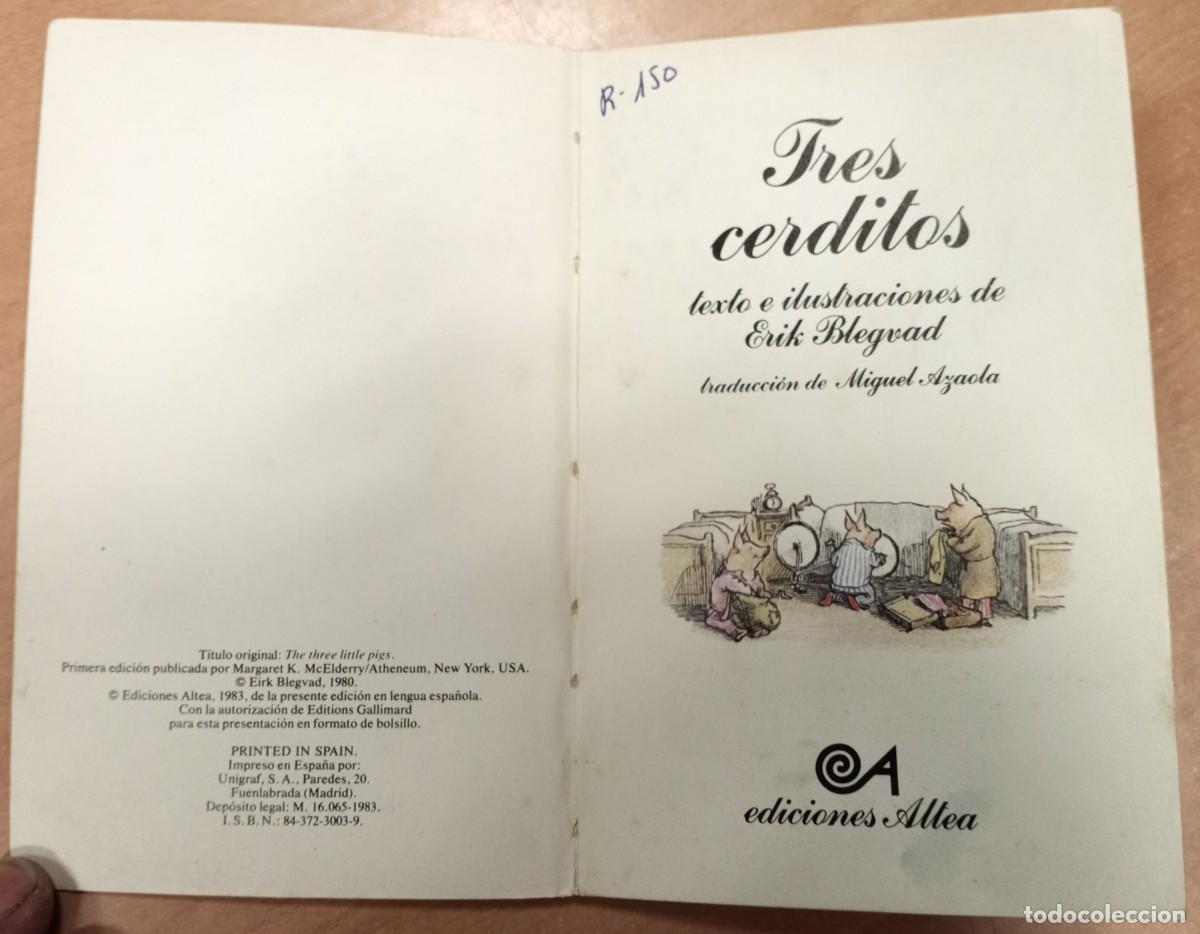 Libros de segunda mano: Tres cerditos - Blegvad, Erik - Foto 3