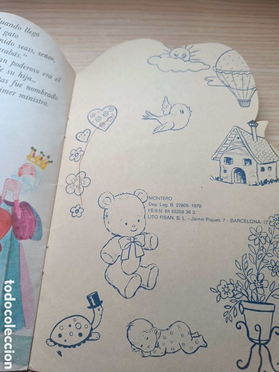 Libros de segunda mano: Libro Cuento troquelado: El gato con botas . A&ntilde;o 1978. ED. MONTERO - Foto 4