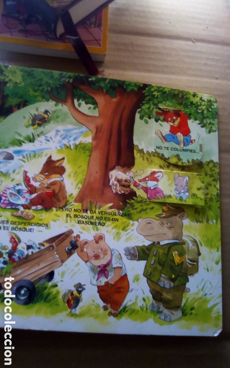 Libros de segunda mano: Un libro con ventanitas? Los buenos modales. Geronimo Stilton, Adriana Sirena. Matthew Wolf. 1998. - Foto 7