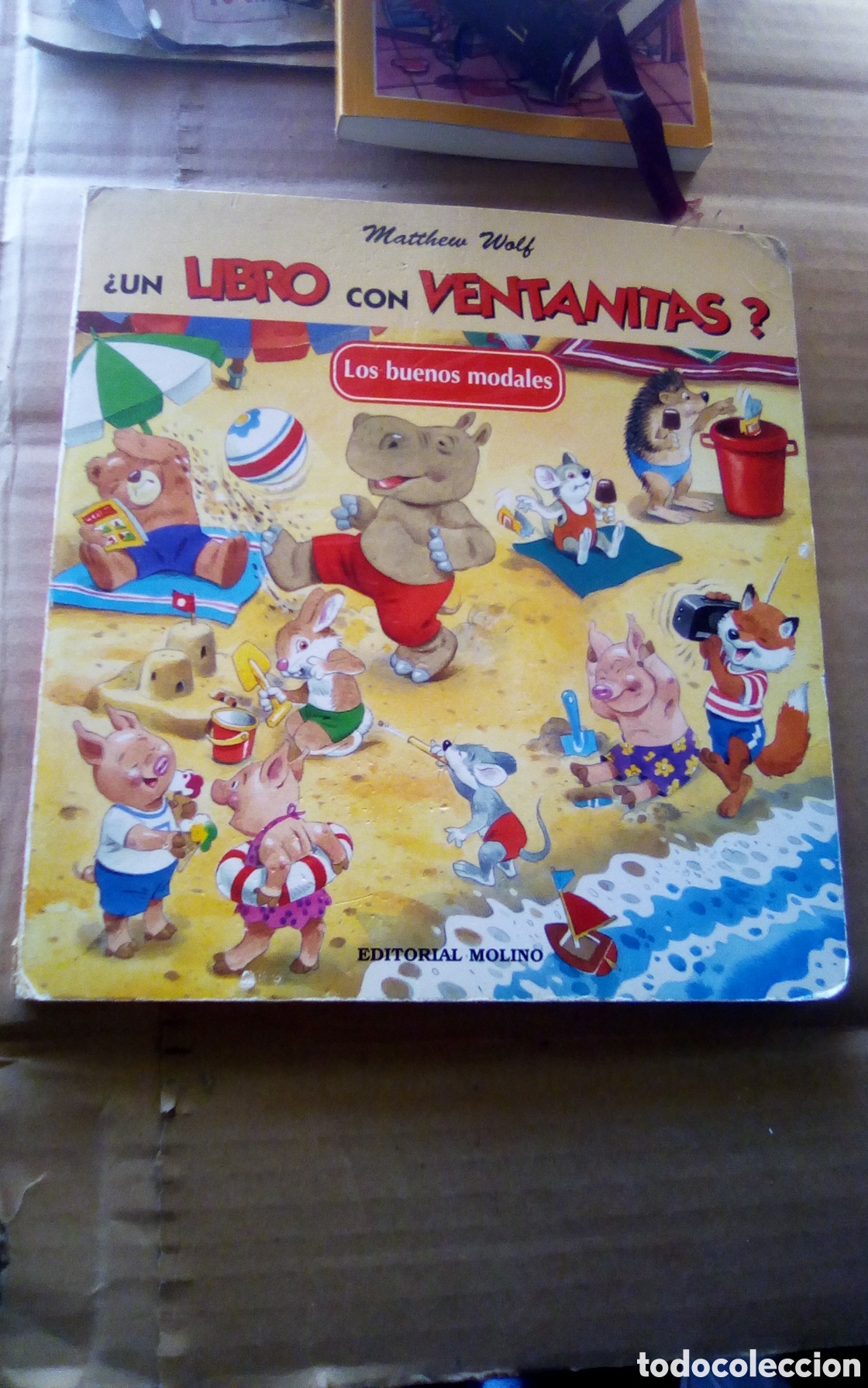 Libros de segunda mano: Un libro con ventanitas? Los buenos modales. Geronimo Stilton, Adriana Sirena. Matthew Wolf. 1998. - Foto 1