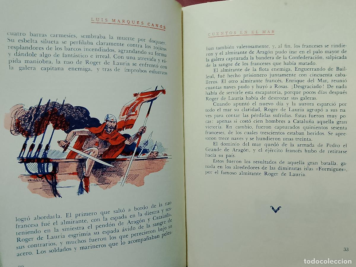 Libros de segunda mano: Luis Marqu&eacute;s Can&oacute;s: Cuentos en el mar (Editorial Araluce. 1945) - Foto 5