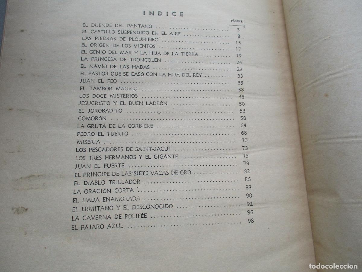 Libros de segunda mano: CUENTOS DE HADAS BRETONES-EDT: MOLINO-1954 - Foto 10