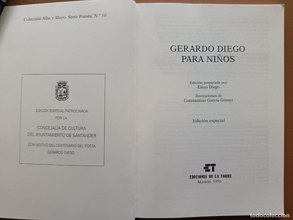 Libros de segunda mano: GERARDO DIEGO PARA NI&Ntilde;OS - Foto 2