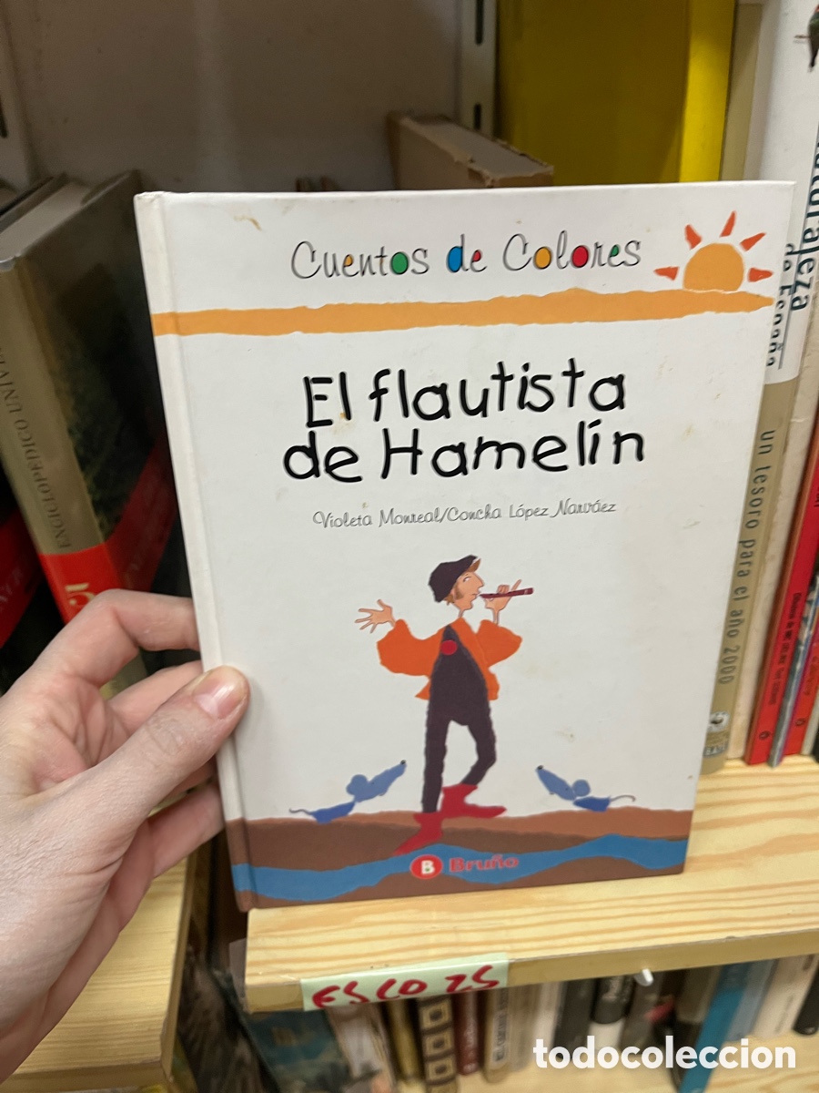 Libros de segunda mano: Esco25 El flautista de Hamelin Violeta Monreal/Concha L&oacute;pez Nanv&aacute;ez - Foto 1