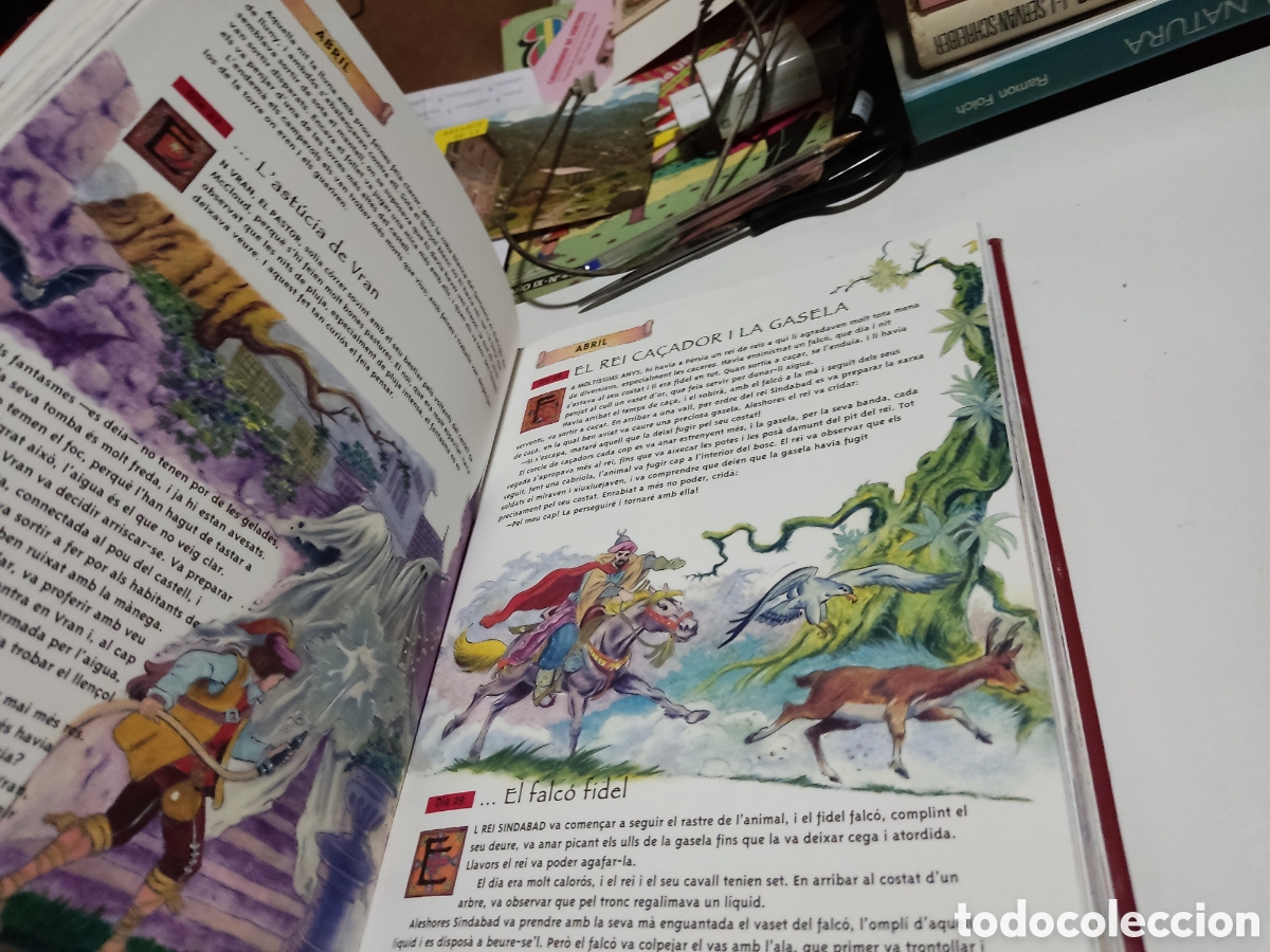 Libros de segunda mano: Libro 365 contes en catal&aacute;n - Foto 3