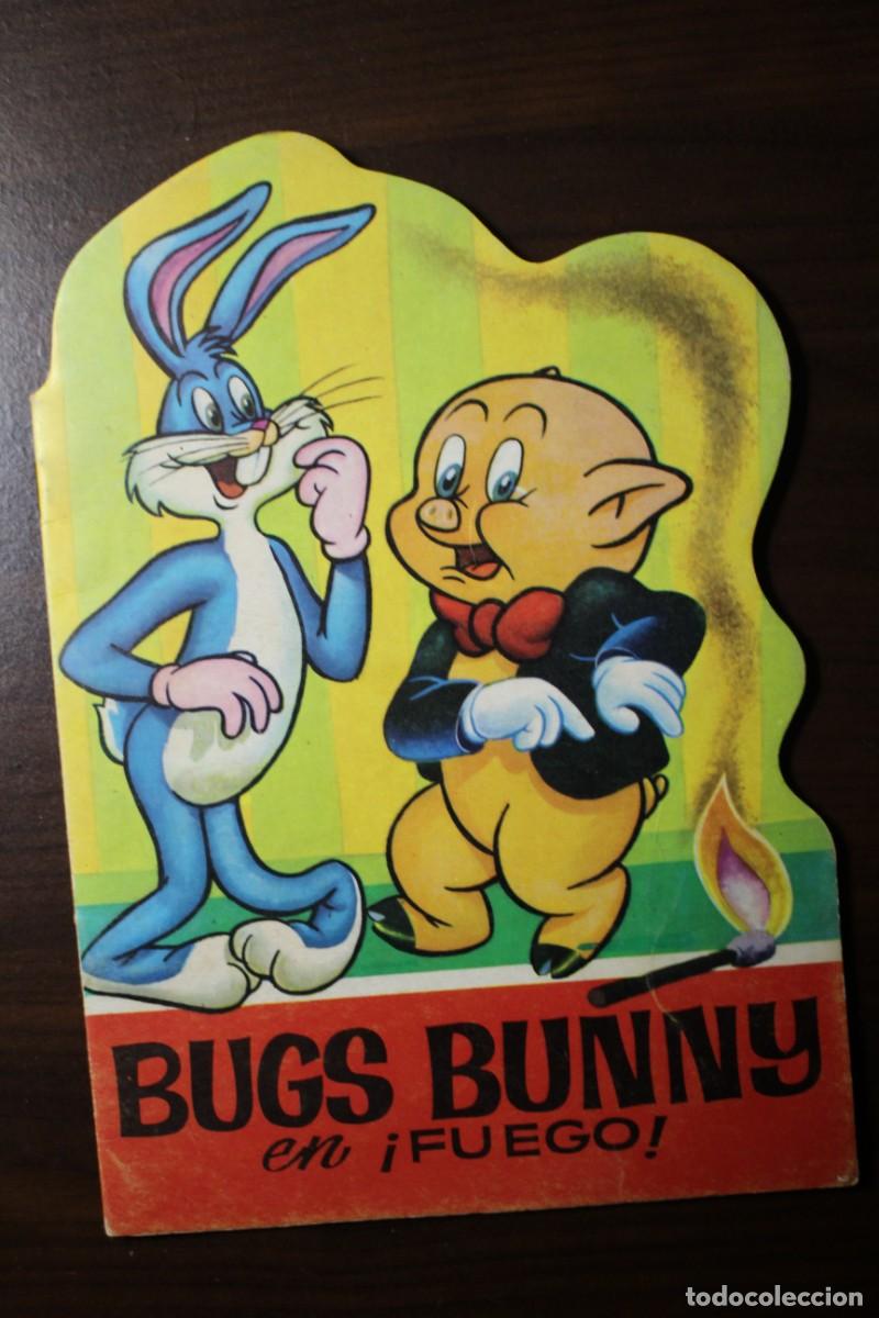 Libros de segunda mano: Cuento grande troquelado Bugs Bunny en fuego. - Foto 1