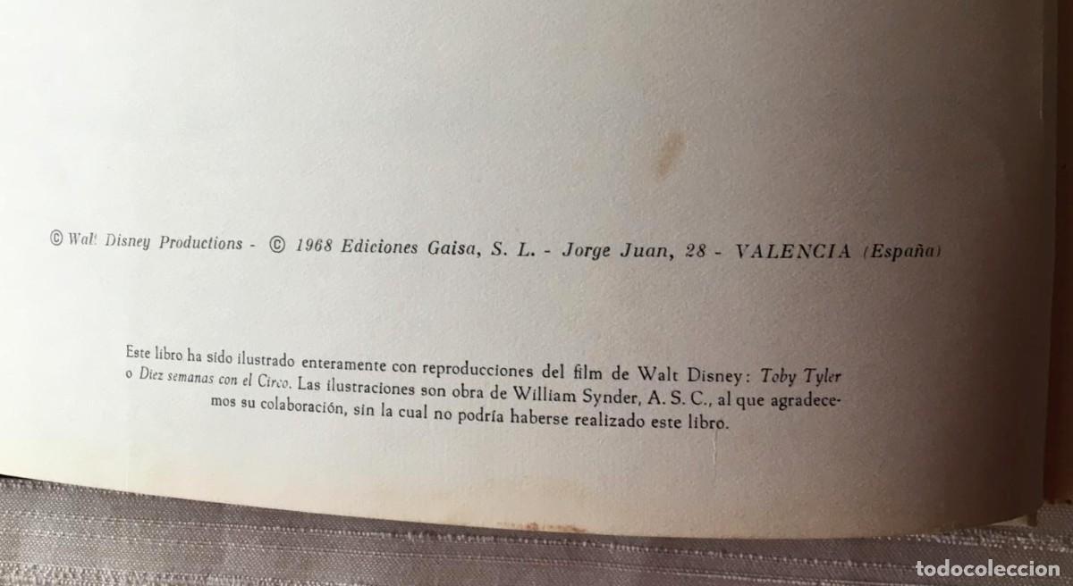 Libros de segunda mano: Libro Toby Tyler Ediciones Gaisa - Foto 3