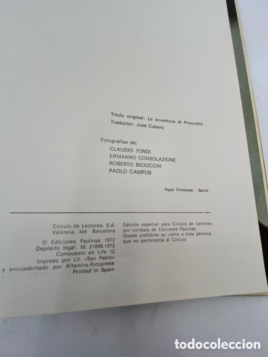 Libros de segunda mano: Las aventura de PINOCHO - Collodi - Foto 8
