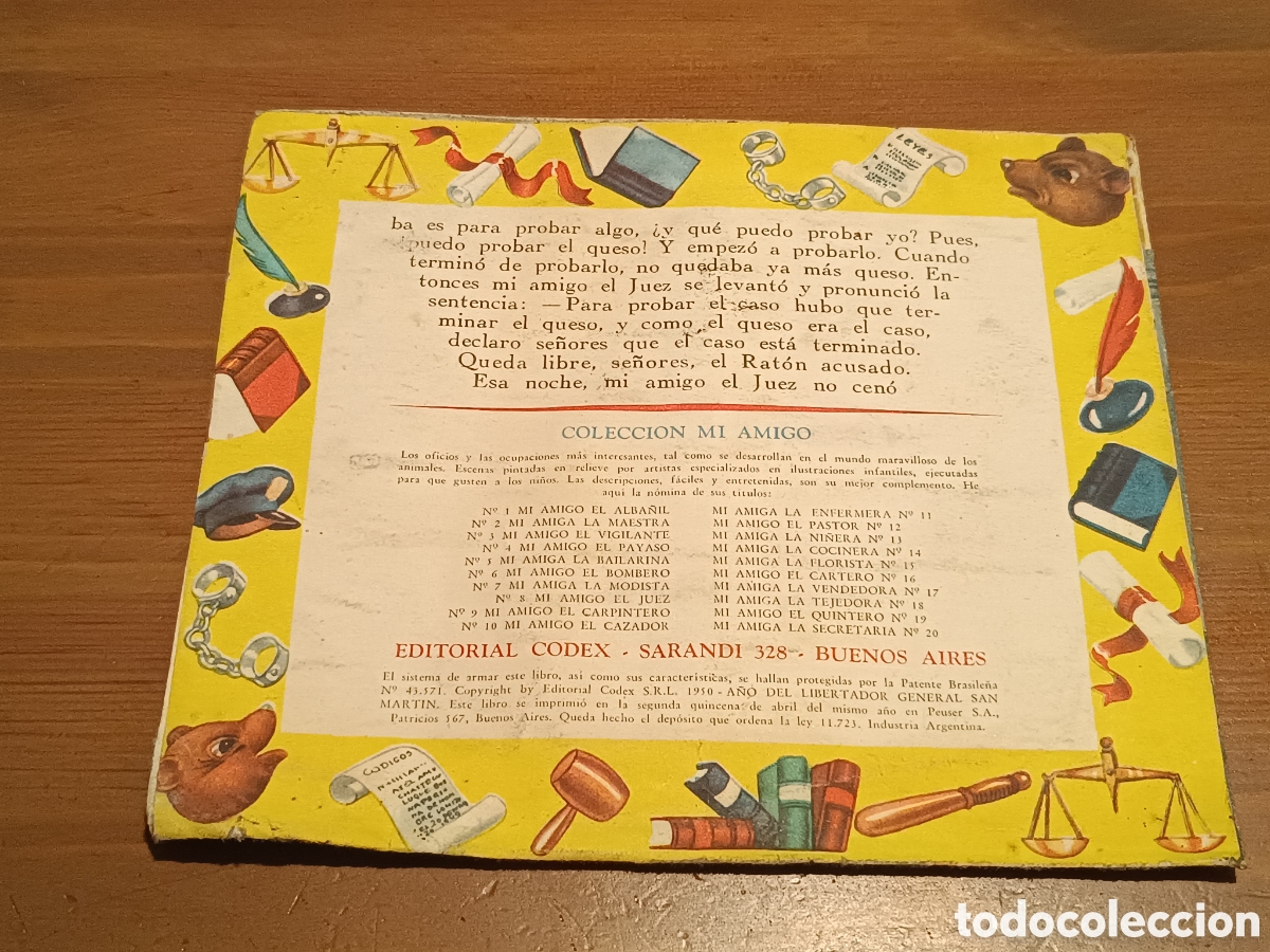 Libros de segunda mano: Antiguo cuento MI AMIGO EL JUEZ con desplegable interior - Foto 2