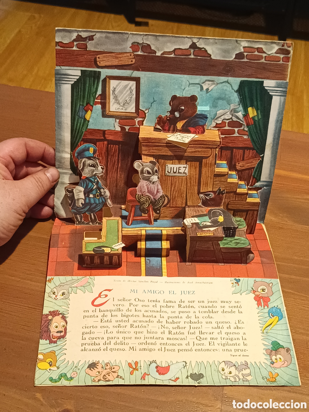 Libros de segunda mano: Antiguo cuento MI AMIGO EL JUEZ con desplegable interior - Foto 3