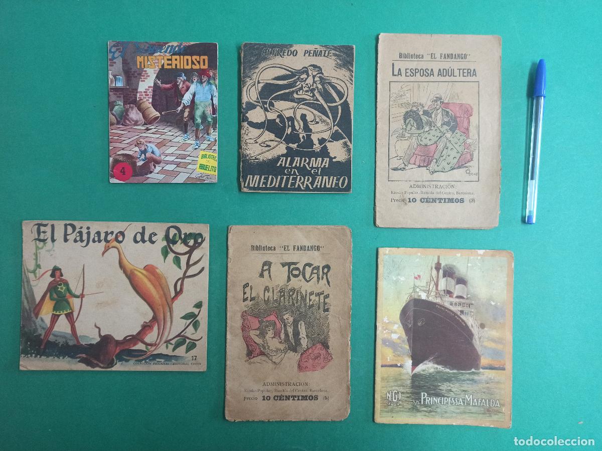 Libros de segunda mano: Antiguo Lote de 6 peque&ntilde;os novelas cuentos. Principio S. XX.