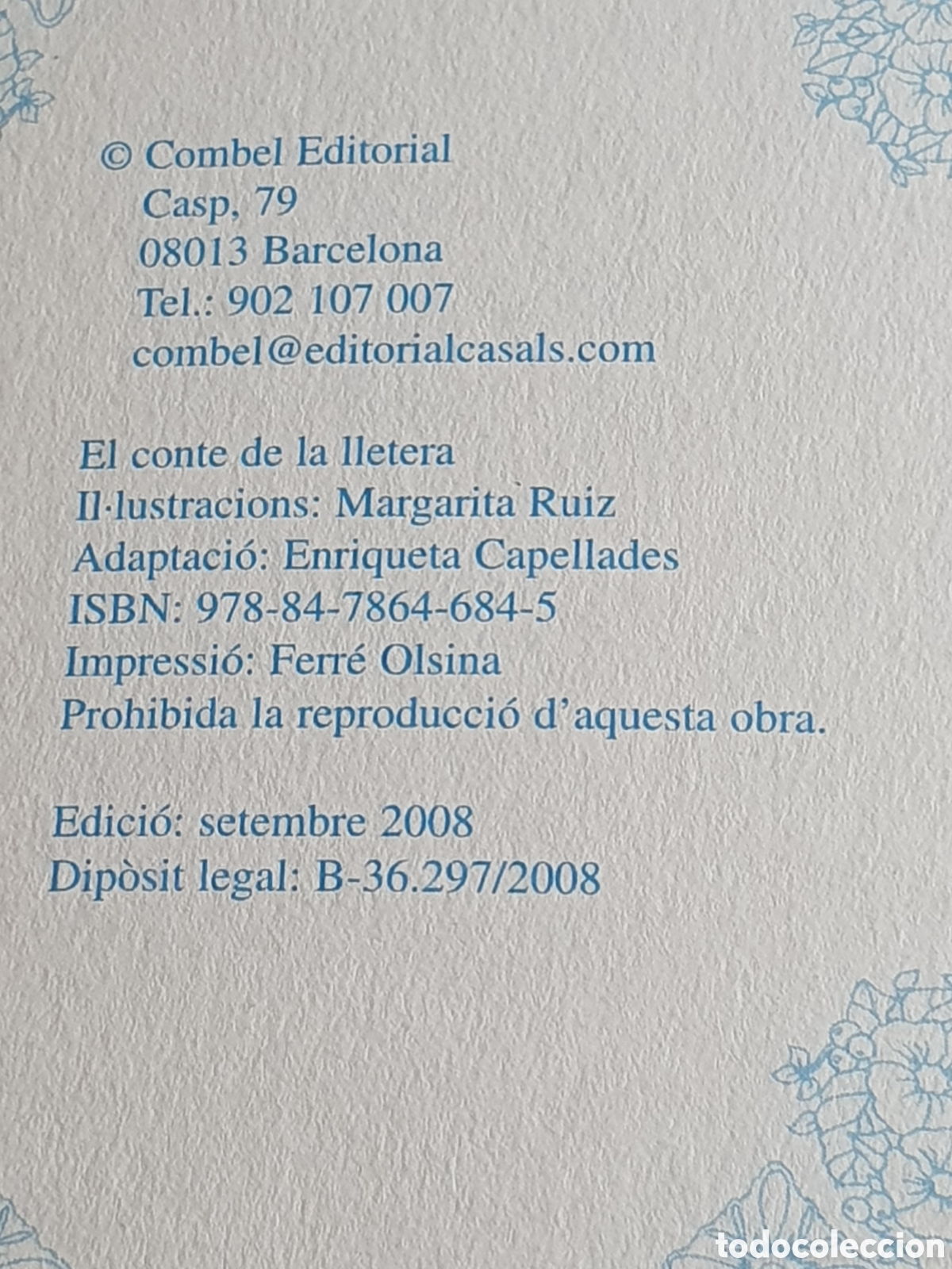Libros de segunda mano: CO,4. El Conte De La Lletera 30, Editorial Combel, Edici&oacute; Setembre 2008. - Foto 3