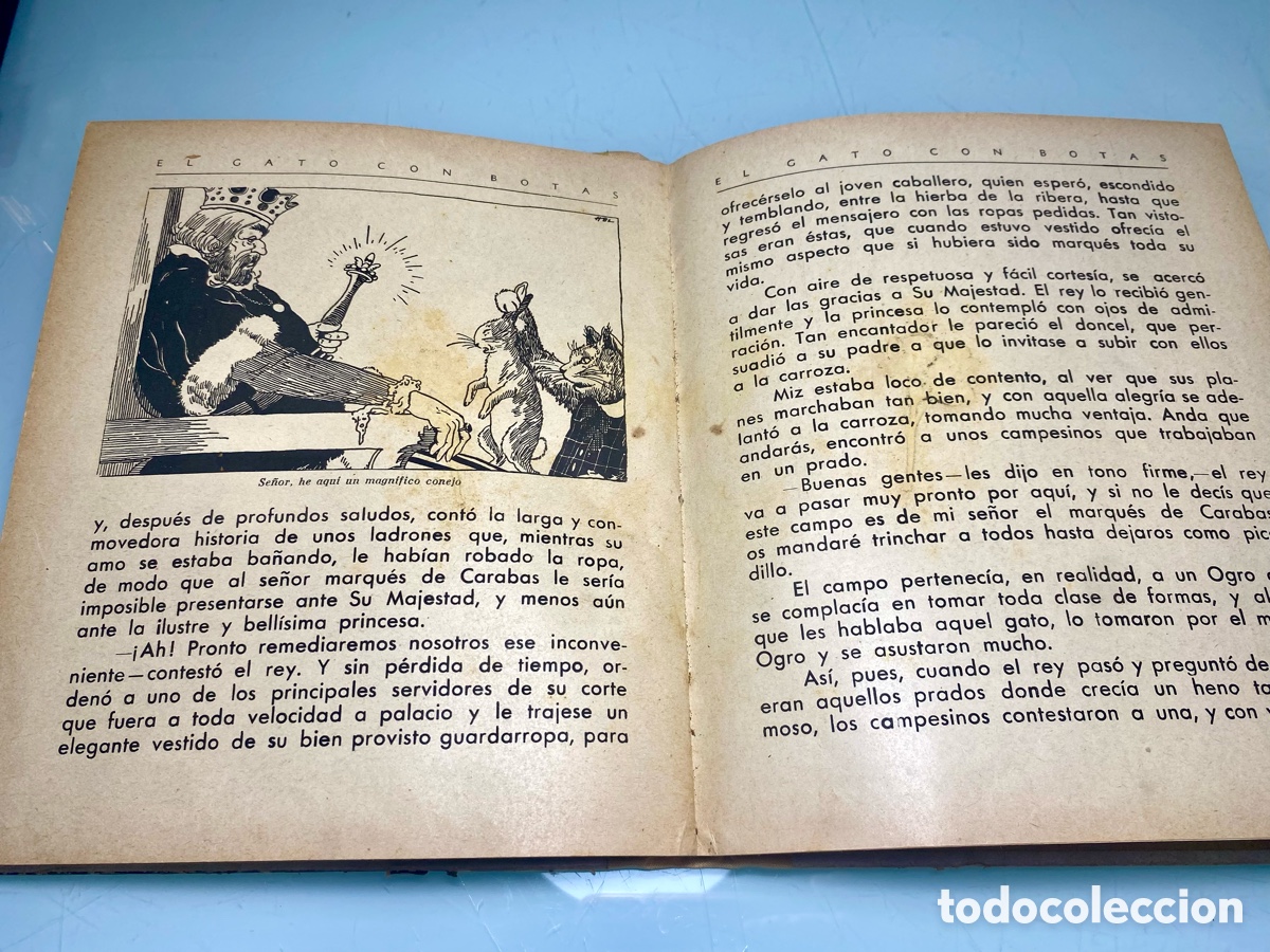 Libros de segunda mano: Libro El Gato Con Botas. Ilustracion sorpresa. 1940 - Foto 7