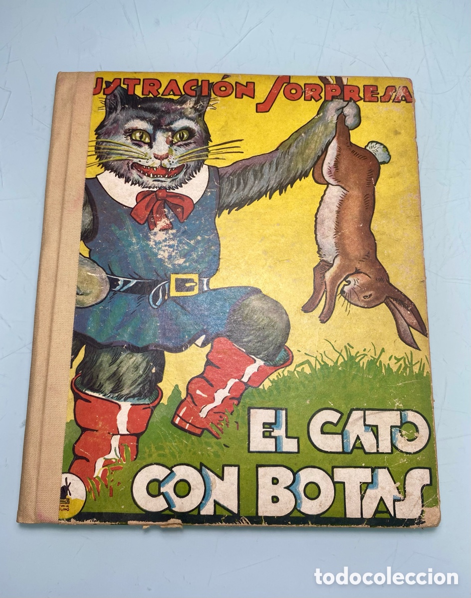 Libros de segunda mano: Libro El Gato Con Botas. Ilustracion sorpresa. 1940 - Foto 1