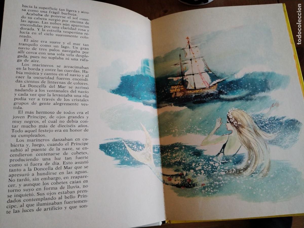 Libros de segunda mano: La doncella del mar -colecci&oacute;n ylusi&oacute;n infantil -andersen - Foto 6