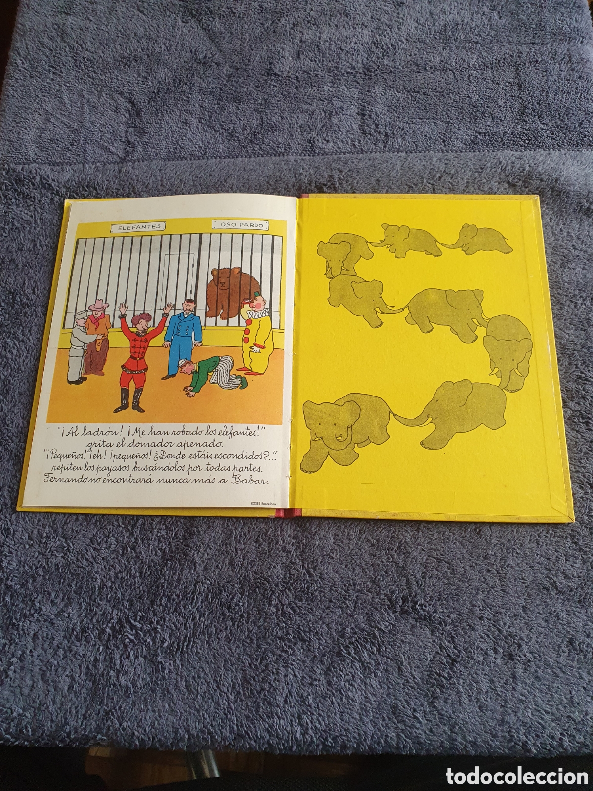 Libros de segunda mano: L19. Babar En El Circo - Jean De Brunhoff, Aym&aacute; Editora 1965. - Foto 6