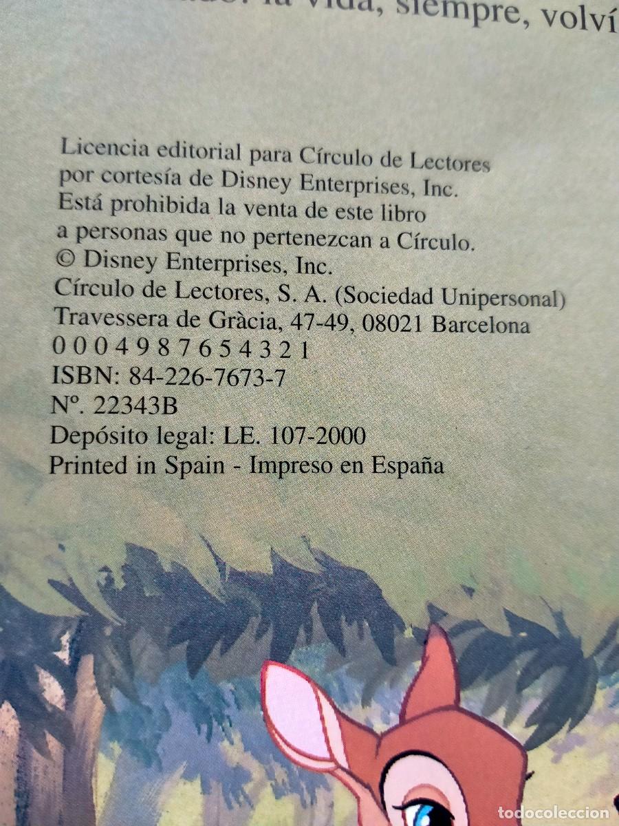Libros de segunda mano: Cuento Bambi. Circulo de lectores. Disney. - Foto 2