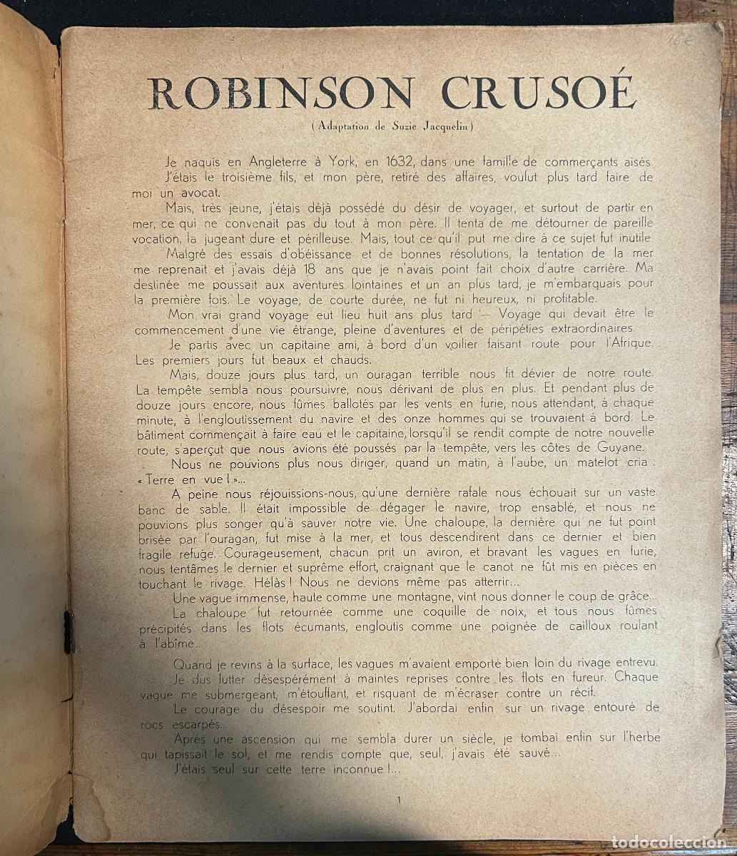 Libros de segunda mano: ROBINSON CRUSO&Eacute; - ESCRITO EN FRANC&Eacute;S - Foto 2