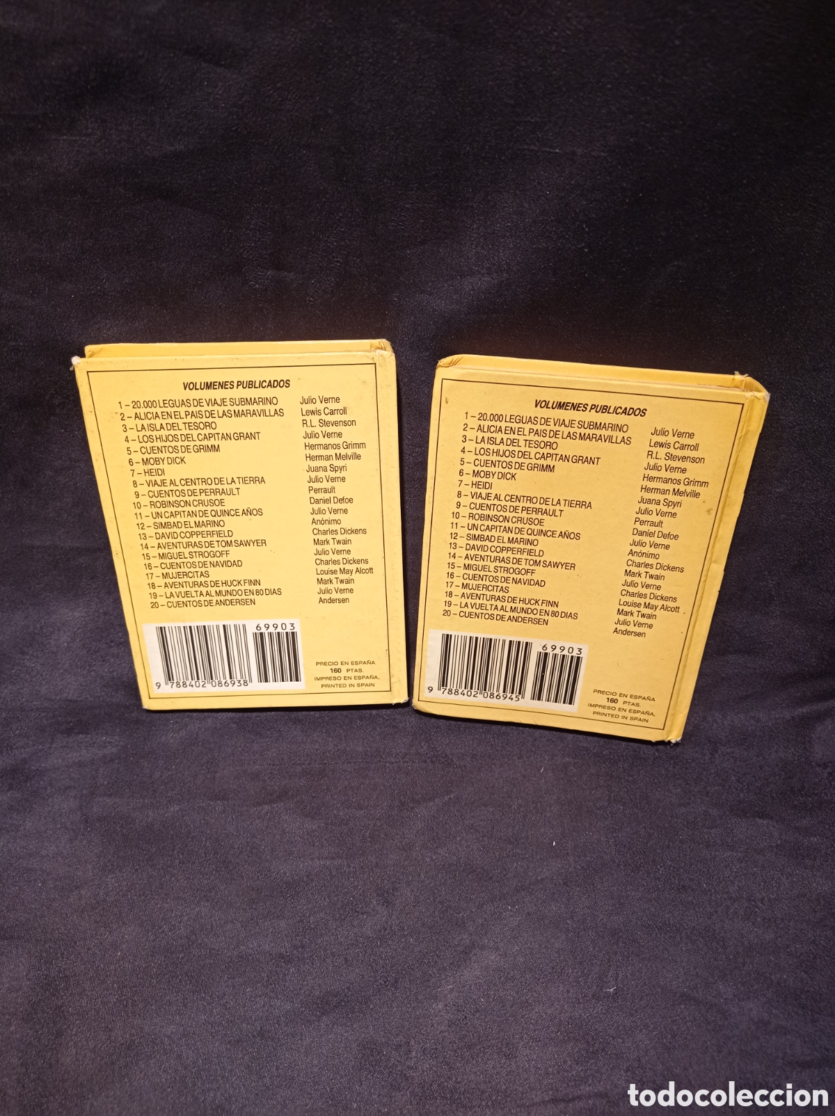 Libros de segunda mano: DOS MINI LIBROS BRUGUERA: MOBY DICK Y CUENTOS DE GRIMN 1983 - Foto 2