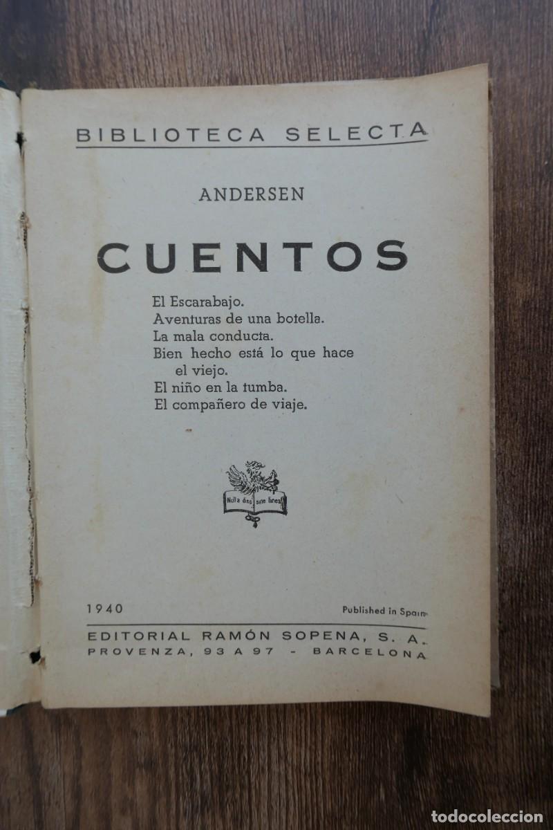Libros de segunda mano: ANDERSEN CUENTOS - BIBLIOTECA SELECTA 11 - Foto 4