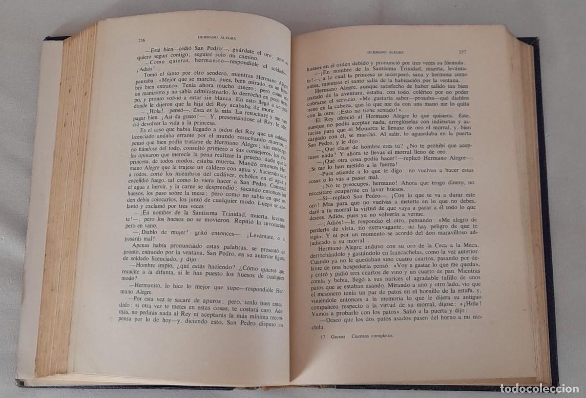 Libros de segunda mano: CUENTOS COMPLETOS DE LOS HERMANOS GRIMM, ED. LABOR, DE 1955 - Foto 6