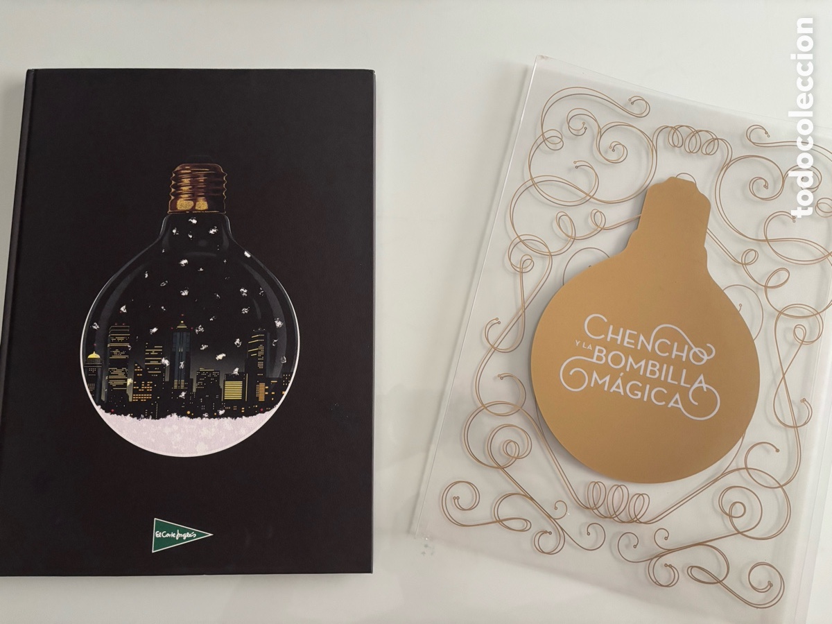 Libros de segunda mano: Libro de colecci&oacute;n de gran formato &ldquo;Chencho y la bombilla m&aacute;gica&rdquo; El Corte Ingl&eacute;s. Edici&oacute;n muy rara