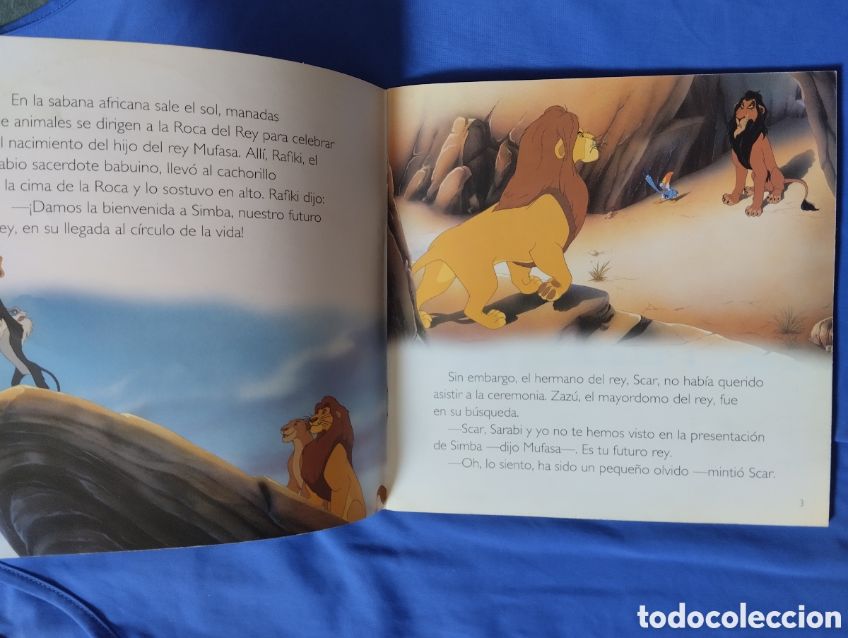 Libros de segunda mano: EL REY LE&Oacute;N LIBRO+AUDIOCUENTO. DISNEY - Foto 4