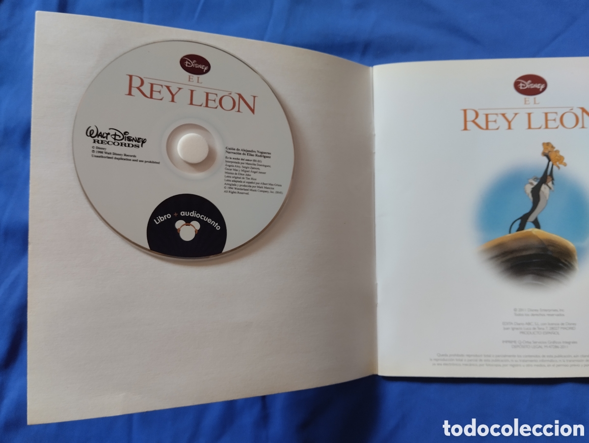 Libros de segunda mano: EL REY LE&Oacute;N LIBRO+AUDIOCUENTO. DISNEY - Foto 6