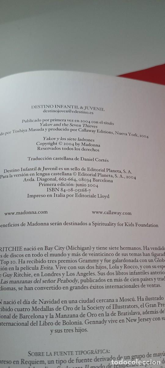 Libros de segunda mano: YAKOV y los SIETE LADRONES - Madonna - Ediciones Destino 2004 - Foto 9