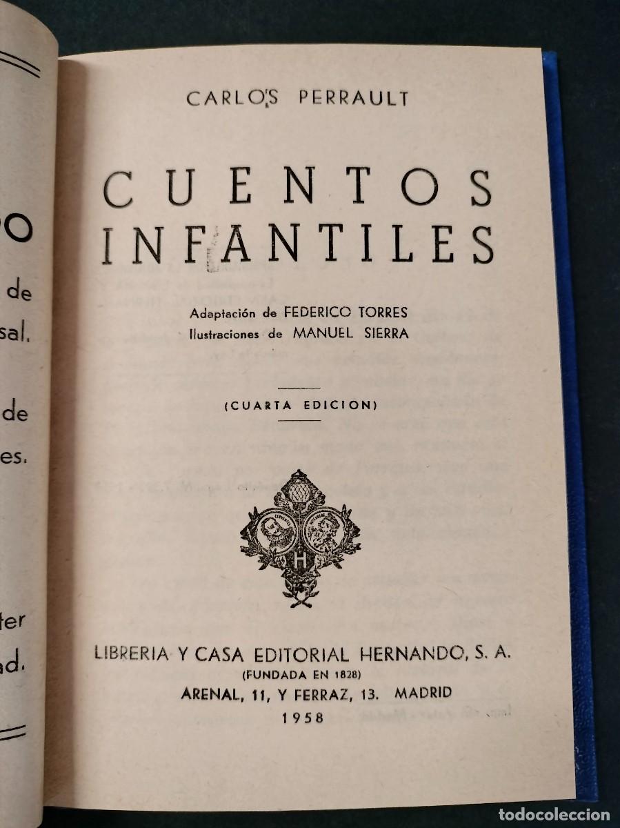 Libros de segunda mano: CUENTOS DE PERRAULT EDITORIAL HERNANDO DE LIBROS PARA LA JUVENTUD 1958 - Foto 4