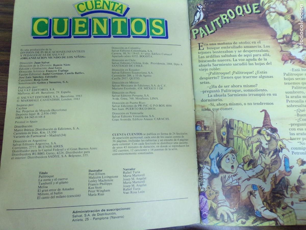 Libros de segunda mano: cuenta cuentos. Salvat. &rdquo;Palitroque&rdquo; - Foto 2