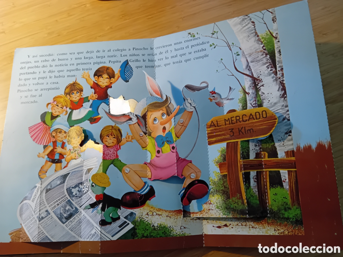 Libros de segunda mano: Las aventuras de Pinocho. Diorama (Artes gr&aacute;ficas Cobas 1980)