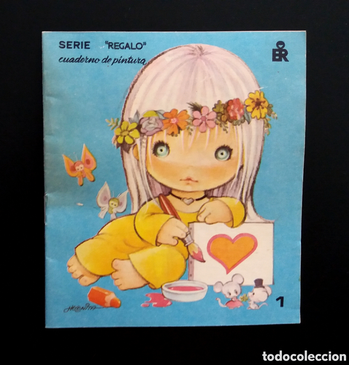 Libros de segunda mano: CUADERNO DE PINTURA serie &rdquo;REGALO&rdquo; HELENITA editorial ROMA 1983 libro librito colorear pintar ni&ntilde;os
